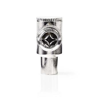 IEC (Coax) Stecker 90 Gewinkelt Male Vernickelt 75 Ohm Schraub - Nedis