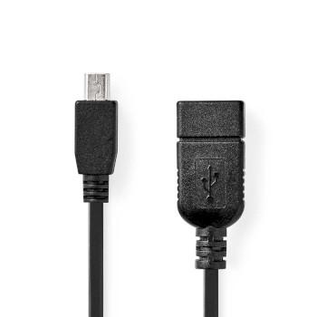USB-Adapter USB 2.0 Mini 5-Pin Stecker USB-A Buchse 480 Mbps OTG - Nedis