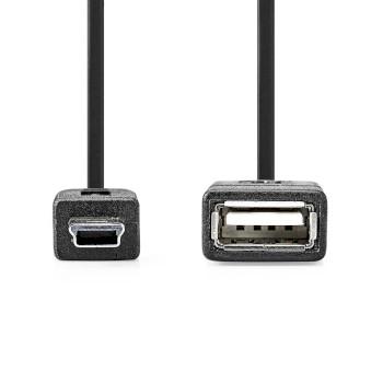 USB-Adapter USB 2.0 Mini 5-Pin Stecker USB-A Buchse 480 Mbps OTG - Nedis