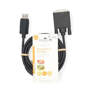 DisplayPort-Kabel DisplayPort Stecker DVI-D 24+1-Pin Stecker 1080p - Nedis