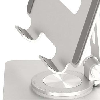 Tabletständer Ständer Dreh- und schwenkbar Silber - Nedis
