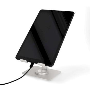 Tabletständer Ständer Dreh- und schwenkbar Silber - Nedis