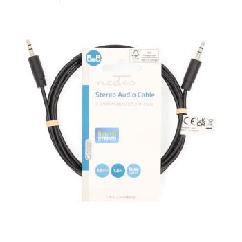 Stereo-Audiokabel 3,5 mm Male 3,5 mm Male Vernickelt 1,50 m Rund - Nedis