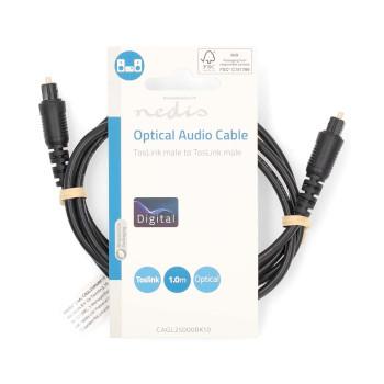 Optische Audiokabel TosLink Male TosLink Male 1,00 m Rund PVC - Nedis