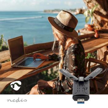 Netzwerk-Dongle Wi-Fi AX5400 2,4/5/6 GHz (Triple Band) USB3.0 - Nedis