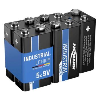 9V Industriebatterie Lithium 5er-Pack - Ansmann