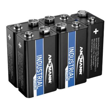 9V Industriebatterie Lithium 5er-Pack - Ansmann