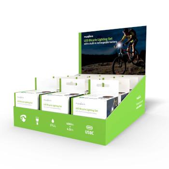 Fahrradlampe Batteriebetrieben 5 V DC 3 W Inkl. Batterie(n) - Nedis