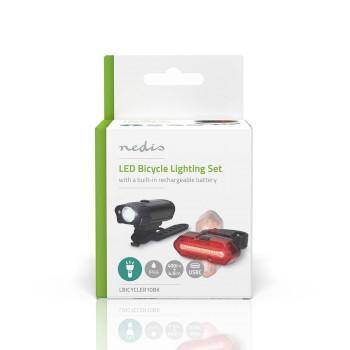 Fahrradlampe Batteriebetrieben 5 V DC 3 W Inkl. Batterie(n) - Nedis