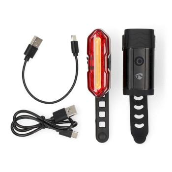 Fahrradlampe Batteriebetrieben 5 V DC 3 W Inkl. Batterie(n) - Nedis