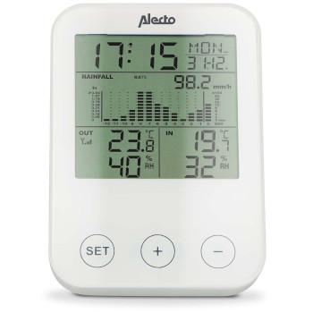 Wetterstation mit drahtlosem Sensor Schwarz / Grau - Alecto