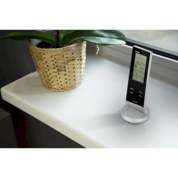 Wetterstation mit drahtlosem Sensor Schwarz / Silber - Alecto