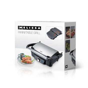 Panini-/Tischgrill 1600W Schwarz/Edelstahlgehäuse - MELISSA