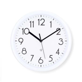 Wanduhr Durchmesser: 220 mm Kunststoff Weiß - Nedis