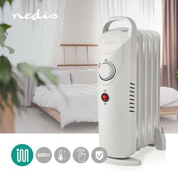 Mobile Ölradiator 500 W 5 Rippen Einstellbarer Thermostat 1 - Nedis