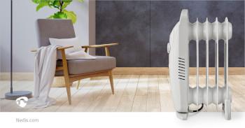 Mobile Ölradiator 500 W 5 Rippen Einstellbarer Thermostat 1 - Nedis