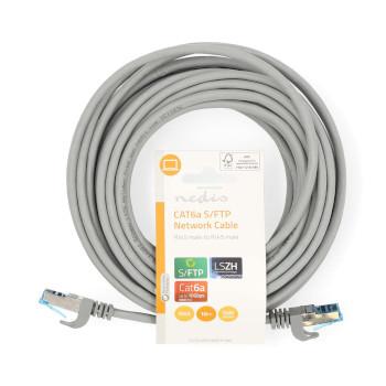 CAT6a Netzwerkkabel S/FTP RJ45 Stecker RJ45 Stecker 10,0 m Snagless - Nedis