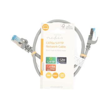 CAT6a Netzwerkkabel S/FTP RJ45 Stecker RJ45 Stecker 0,50 m Snagless - Nedis