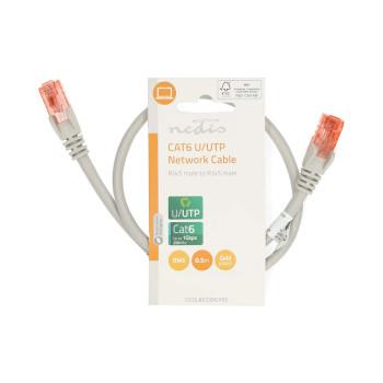 CAT6 Netzwerkkabel RJ45 Male RJ45 Male U/UTP 0.50 m Rund PVC - Nedis