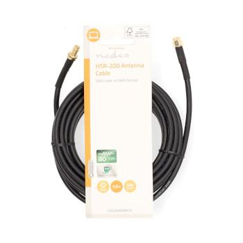 Antennenkabel SMA Stecker SMA Buchse Vergoldet 50 Ohm Doppel - Nedis