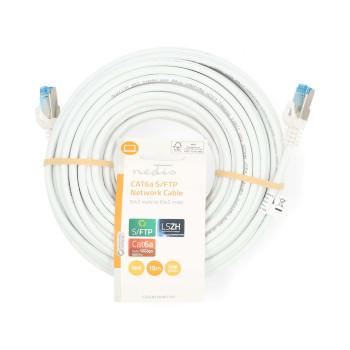 CAT6a Netzwerkkabel S/FTP RJ45 Stecker RJ45 Stecker 15,0 m Snagless - Nedis