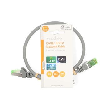 Cat 8.1 Netzwerkkabel S/FTP RJ45 Stecker RJ45 Stecker 0,50 m Rund - Nedis