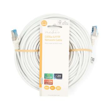 CAT6a Netzwerkkabel S/FTP RJ45 Stecker RJ45 Stecker 20,0 m Snagless - Nedis
