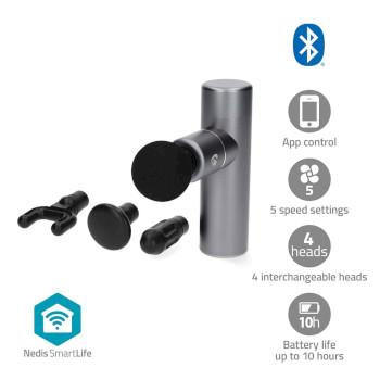 SmartLife Sportmassagepistole Akkubetrieben N/A Wiederaufladbar 5 Massage - Nedis
