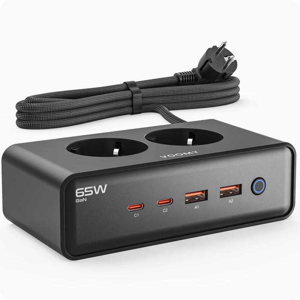Steckdosenleiste - 2-fach - USB