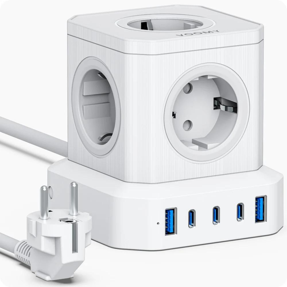 Steckdose - 5-fach - USB
