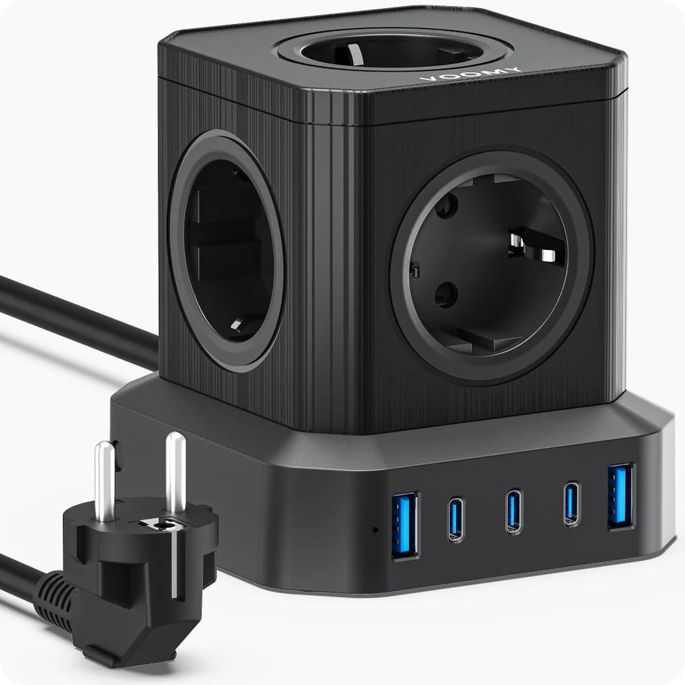 Steckdose - 5-fach - USB