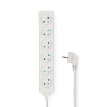 Steckdosenleiste Schutzkontaktstecker / Typ F (CEE 7/7) 6-fach 3,00 m - Nedis