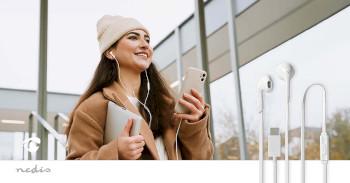 Kabelgebundenes Headset USB-C™ Kabellänge: 1,20 m Integrierte - Nedis