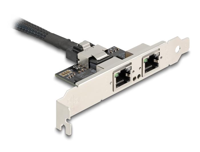 Delock Mini PCIe I/O PCIe Full Size 2 x RJ45 Gigabit LAN