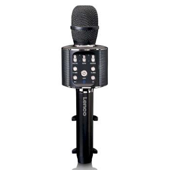 Bluetooth® Karaoke-Mikrofon mit Lautsprecher & Beleuchtung Schwarz - Lenco