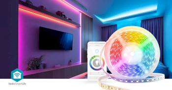 SmartLife LED Strip Wi-Fi Kaltweiß / RGB / Warmweiß SMD 5,00 m - Nedis
