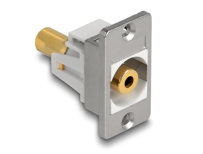 Delock Panel Mount Klinkenbuchse 3,5 mm 3-Pin zu Klinkenbuchse 3,5 mm 3-Pin