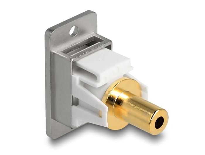 Delock Panel Mount Klinkenbuchse 3,5 mm 3-Pin zu Klinkenbuchse 3,5 mm 3-Pin