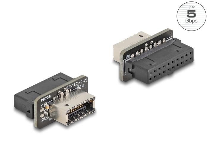 Delock USB 5 Gbps Adapter Stiftleiste auf intern Typ-E Key A Buchse
