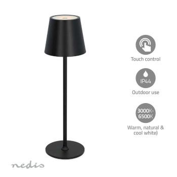 LED-Tischleuchte LED 1,8 W 150 lm 3000 - 6000 K Schwarz - Nedis
