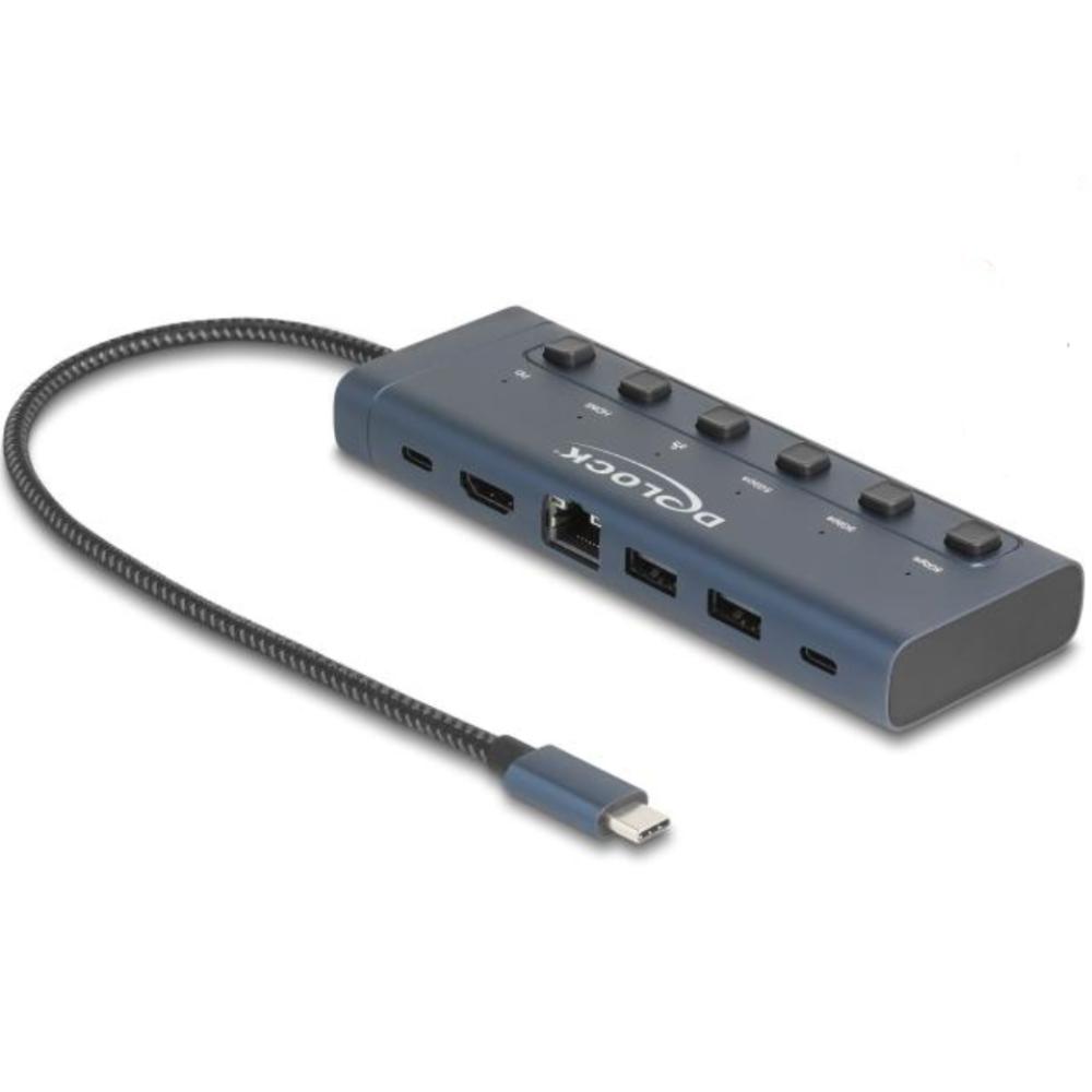 Delock USB Type-C™ Dockingstation 4K - HDMI / USB / Gigabit LAN / PD 3.0