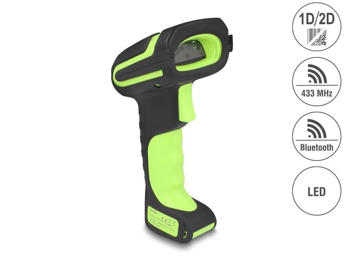Delock Industrie Barcode Scanner 1D und 2D für 433 MHz oder Bluetooth mit