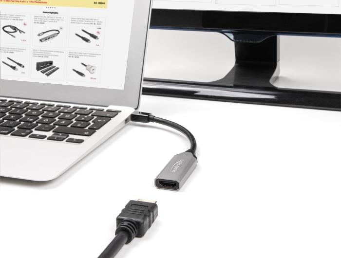 Delock Mini DisplayPort zu HDMI Adapter 8K mit HDR