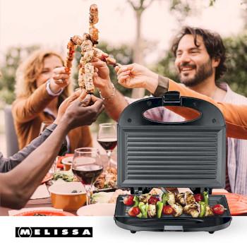 Sandwichmaker / Grillplatte 750 Watt Schwarz - MELISSA