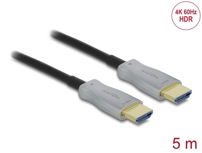 Delock Aktives Optisches HDMI-Kabel 4K 60 Hz 5 m