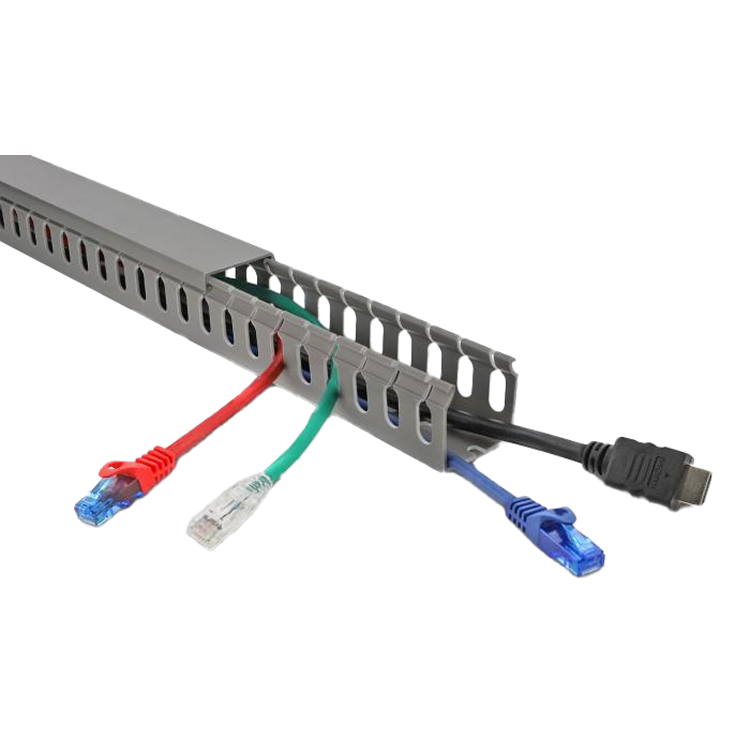 Kabelkanal mit Schlitzen – PVC mit abnehmbarem Deckel
