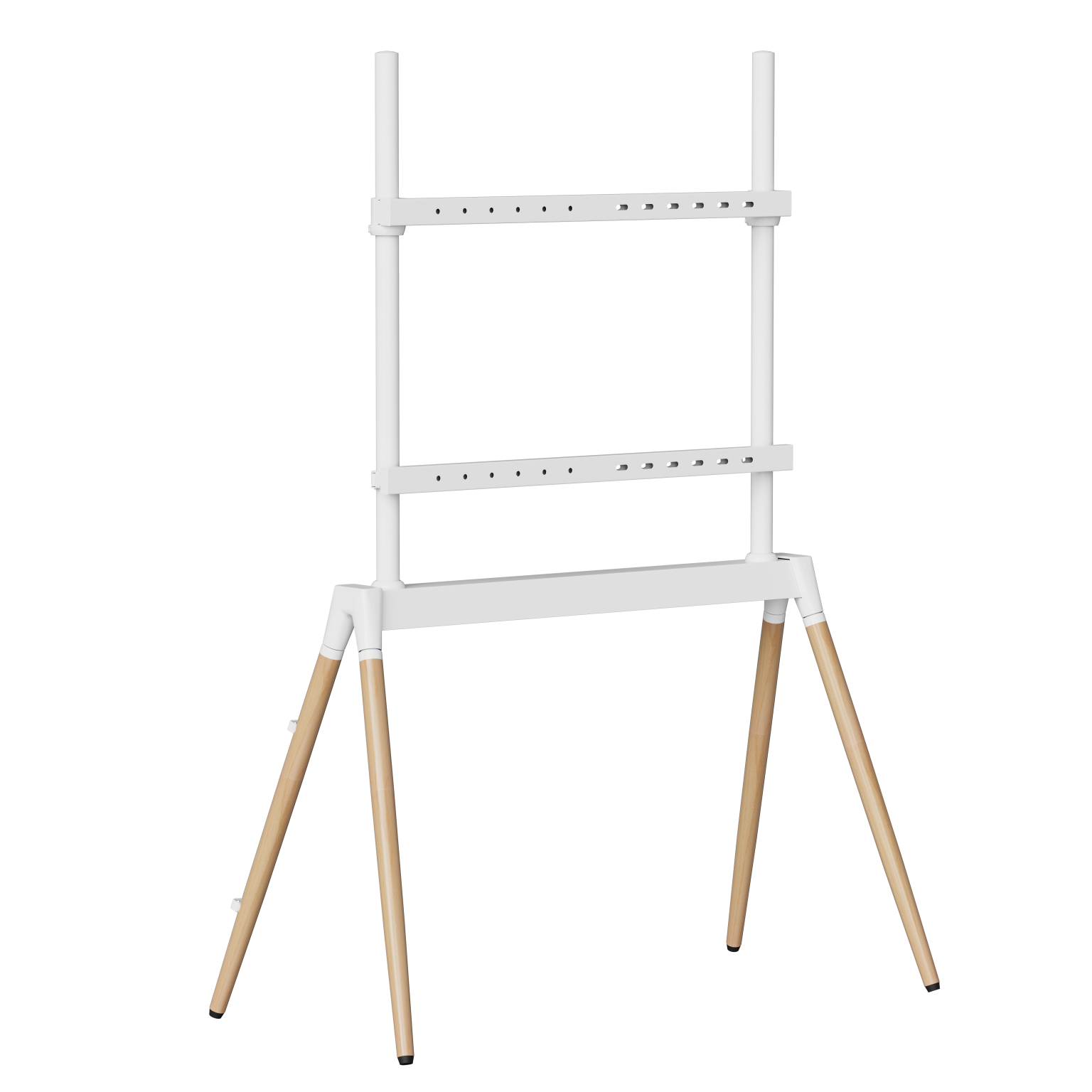 TV-Bodenständer, 55'' - 86'', weiß/holz