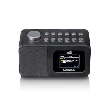 DAB+/FM-Radiowecker mit Farbdisplay, Sleeptimer und Doppel- - Lenco