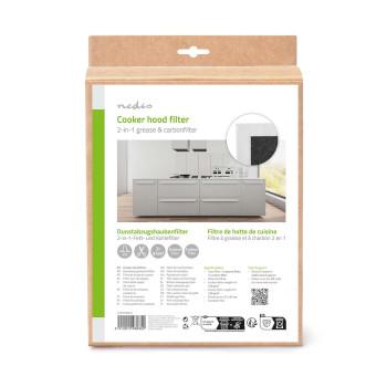 Universeller Aktivkohlefilter für Dunstabzugshauben 57 x 47 Zentimeter
