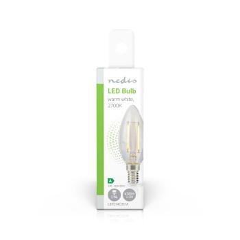 LED-Filamentlampe E14 Kerze 2,2 W 470 lm 2700 K Warmweiß - Nedis